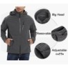 TACVASEN Herren Softshelljacke Militär Outdoorjacke,GRÖSS-M