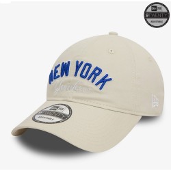 Weiße New York Yankees MLB Wordmark 9TWENTY Verstellbare Cap