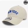 Weiße New York Yankees MLB Wordmark 9TWENTY Verstellbare Cap