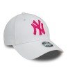 Weiße New York Yankees League Essential 9FORTY Verstellbare Cap