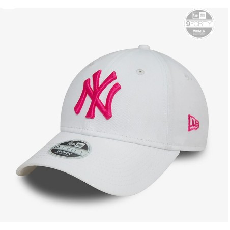 Weiße New York Yankees League Essential 9FORTY Verstellbare Cap