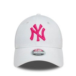 Weiße New York Yankees League Essential 9FORTY Verstellbare Cap