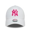 Weiße New York Yankees League Essential 9FORTY Verstellbare Cap