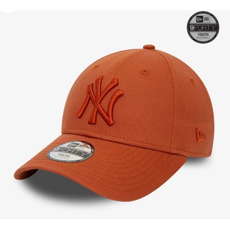 Braune New York Yankees League Jugend 9FORTY Verstellbare Cap