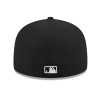 Schwarze New York Yankees Shadow Stitch 59FIFTY Fitted Cap