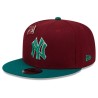 Dunkelrote New York Yankees MLB Big League Chew 9FIFTY Snapback Cap