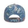 Blaue New York Yankees Denim Floral Damen 9FORTY Verstellbare Cap