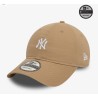 Beige New York Yankees Mini Logo 9TWENTY Verstellbare Cap