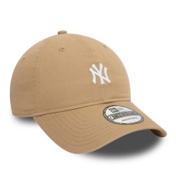 Beige New York Yankees Mini Logo 9TWENTY Verstellbare Cap