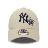 Beige New York Yankees Food Character 9FORTY Verstellbare Cap