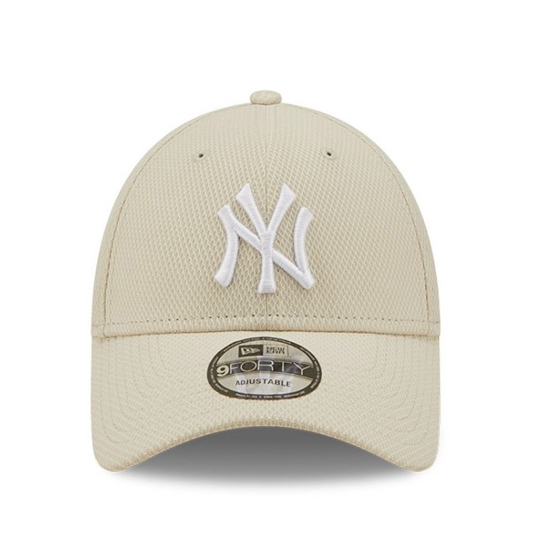 Beige New York Yankees League Essential 9FORTY Verstellbare Cap