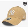 Beige New York Yankees Jersey 9FORTY Verstellbare Cap Damen