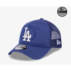 Dunkelblaue LA Dodgers Fairway 9FORTY A-Frame Trucker Cap