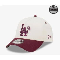 Weiße LA Dodgers Paisley Hit 9FORTY A-Frame Cap