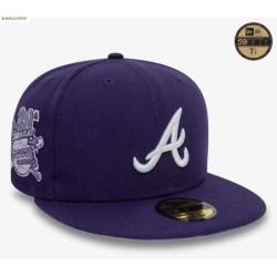 Lila Atlanta Braves MLB Purple Success 59FIFTY Fitted Cap