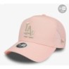 Pastellrosa LA Dodgers Metallic Damen A-Frame Cap