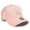 Pastellrosa LA Dodgers Metallic Damen A-Frame Cap