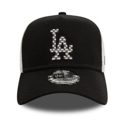 Schwarze LA Dodgers Seasonal Infill A-Frame Trucker Cap