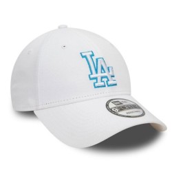 Weiße LA Dodgers Team Outline 9FORTY Verstellbare Cap