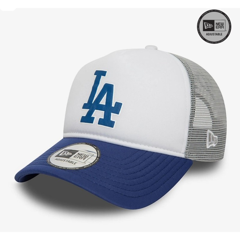 Blaue LA Dodgers MLB Logo A-Frame Trucker Cap