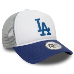 Blaue LA Dodgers MLB Logo A-Frame Trucker Cap