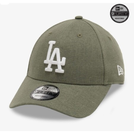 Grüne LA Dodgers Leinen 9FORTY Cap