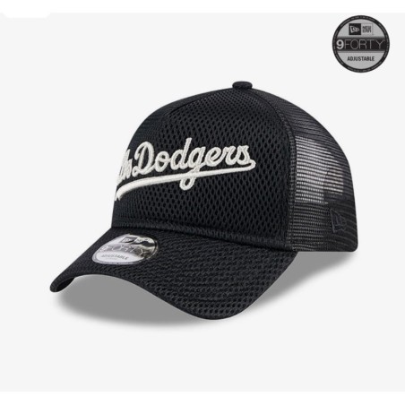 Schwarze LA Dodgers City Mesh 9FORTY A-Frame Cap