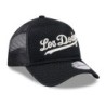 Schwarze LA Dodgers City Mesh 9FORTY A-Frame Cap