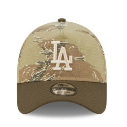 Grüne LA Dodgers Two-Tone Tiger Camo 9FORTY A-Frame Cap