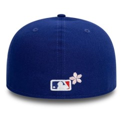 Dunkelblaue LA Dodgers Cherry Blossom Low Profile 59FIFTY Fitted Cap