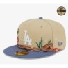 Beige LA Dodgers Team Landscape 59FIFTY Fittted Cap