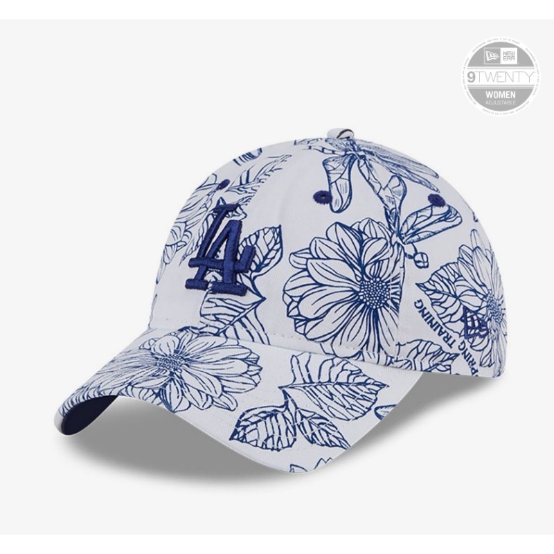 Weiße LA Dodgers Spring All Over Print Damen 9TWENTY Cap