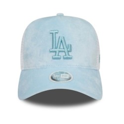 Blaue LA Dodgers Velours Damen A-Frame Trucker Cap