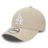 Beige LA Dodgers MLB Sidepatch 9FORTY Verstellbare Cap