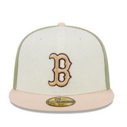 Pastellgrüne Boston Red Sox Thermal Front 59FIFTY Fitted Cap