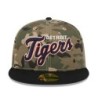 Grüne Detroit Tigers Camo All Over Print 59FIFTY Fitted Cap