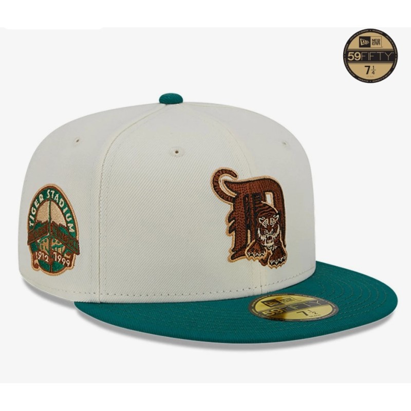 Weiße Detroit Tigers Camp 59FIFTY Fitted Cap