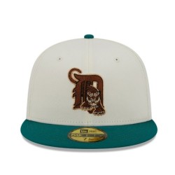 Weiße Detroit Tigers Camp 59FIFTY Fitted Cap