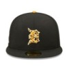 Schwarze Detroit Tigers Tiger Fill 59FIFTY Fitted Cap