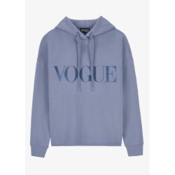 VOGUE Hoodie Denim Blue mit Open Edge