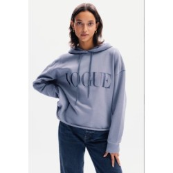 VOGUE Hoodie Denim Blue mit Open Edge