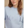 VOGUE Sweatshirt Hellblau mit Logo-Stickerei