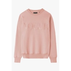 VOGUE Sweatshirt Peach mit Logo-Stickerei