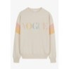 VOGUE Sweatshirt Ivory mit buntem Logo-Print