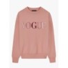 VOGUE Sweatshirt Ash Rose mit bunter Logo-Stickerei