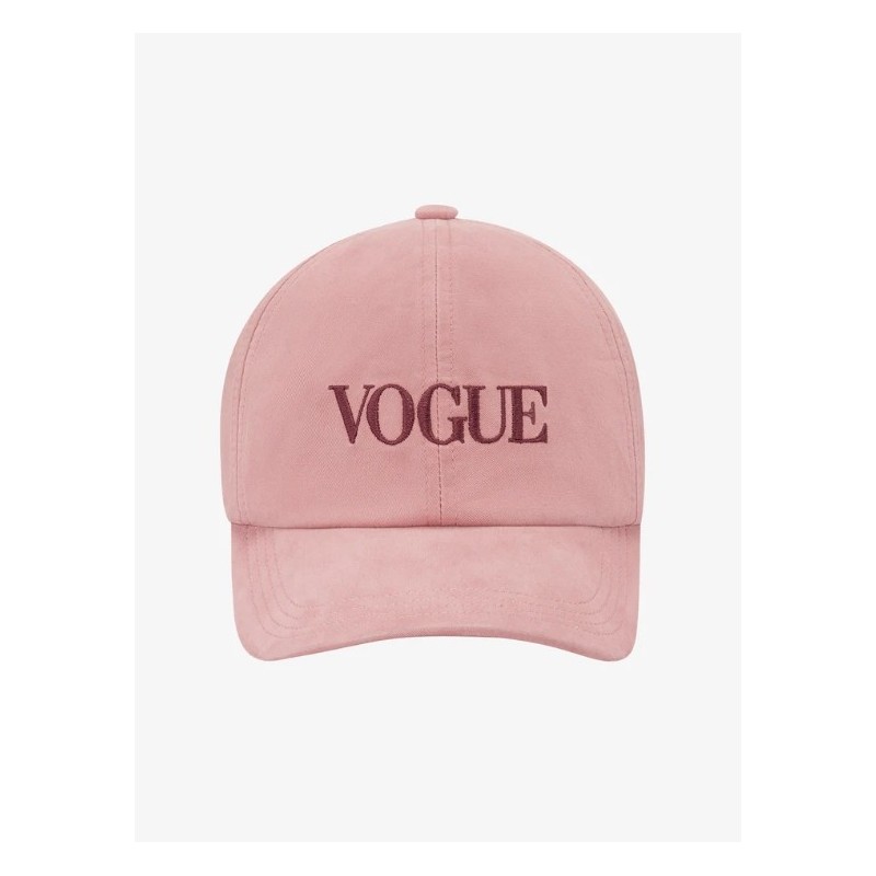 VOGUE Cap Ash Rose mit Logo-Stickerei