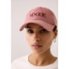 VOGUE Cap Ash Rose mit Logo-Stickerei