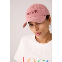 VOGUE Cap Ash Rose mit Logo-Stickerei