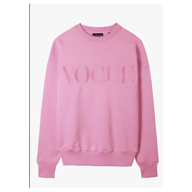 VOGUE Sweatshirt Pink mit Logo-Stickerei