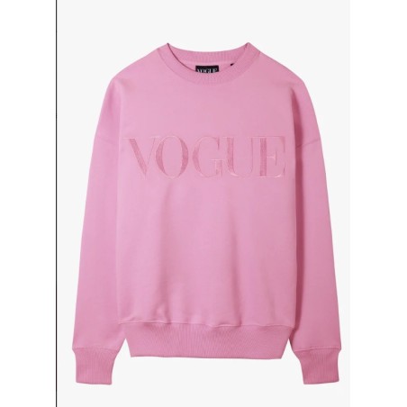 VOGUE Sweatshirt Pink mit Logo-Stickerei